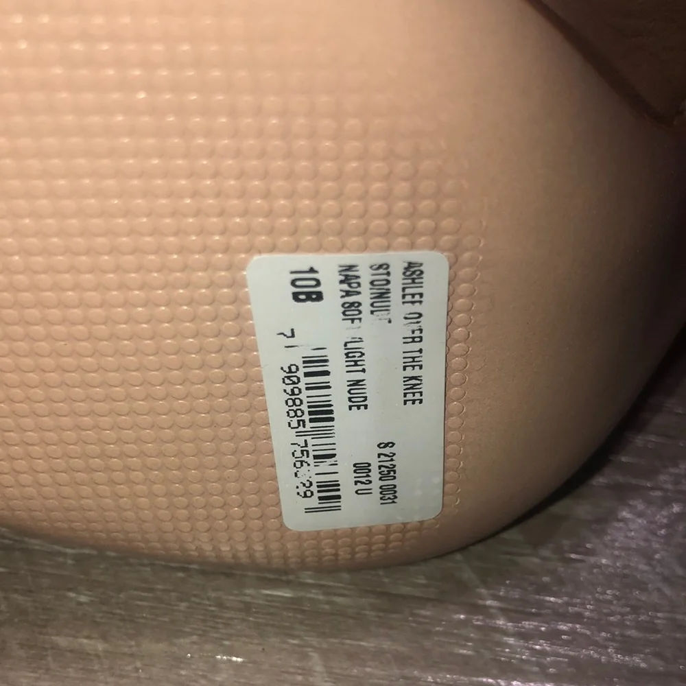 SCHUTZ Ashlee Slouch Tan Leather Over-the-Knee Stiletto Boots New
